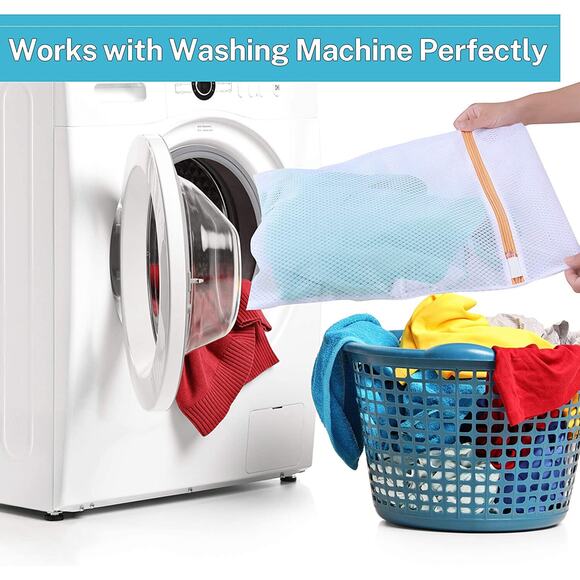 7pcs Mesh Laundry Wash Bags Washing Net Set Lingerie Underwear Bra Clothes - Picture 4 of 10